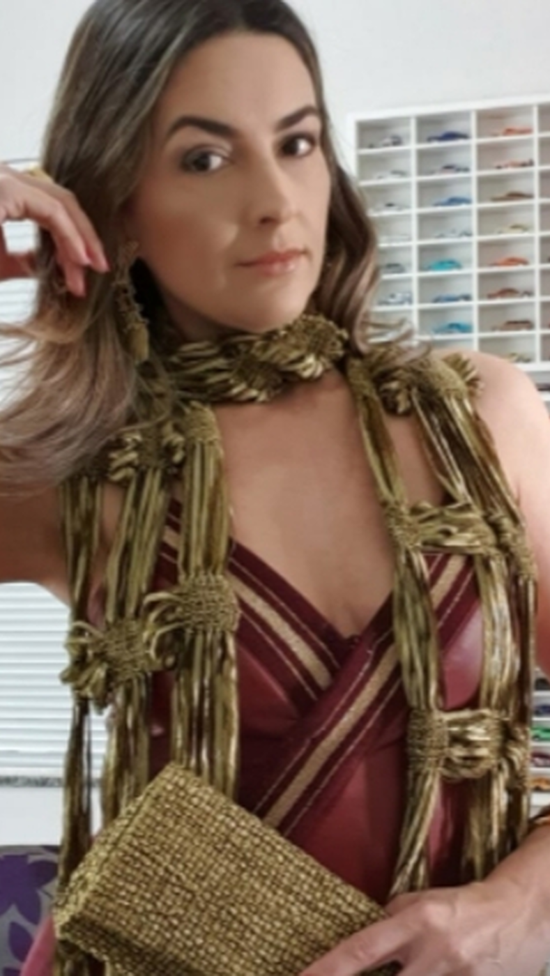 Lenço de Verão Artesanal em Tear Manual | Moça Prendada