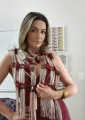 Lenço de Verão Artesanal em Tear Manual | Moça Prendada - imagem 4