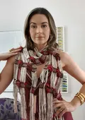 Lenço de Verão Artesanal em Tear Manual | Moça Prendada - imagem 5