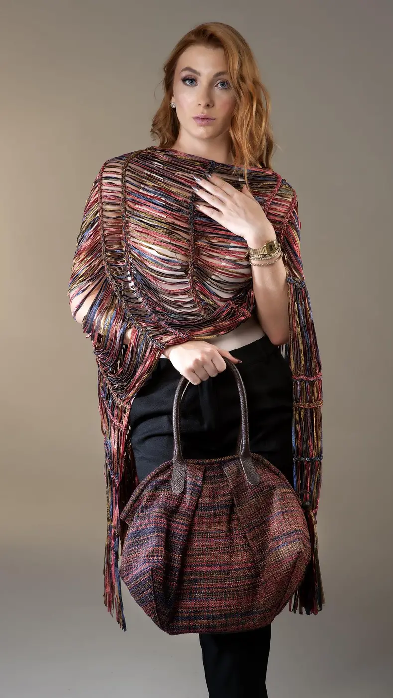 Bolsa Artesanal em Tear Manual | Moça Prendada