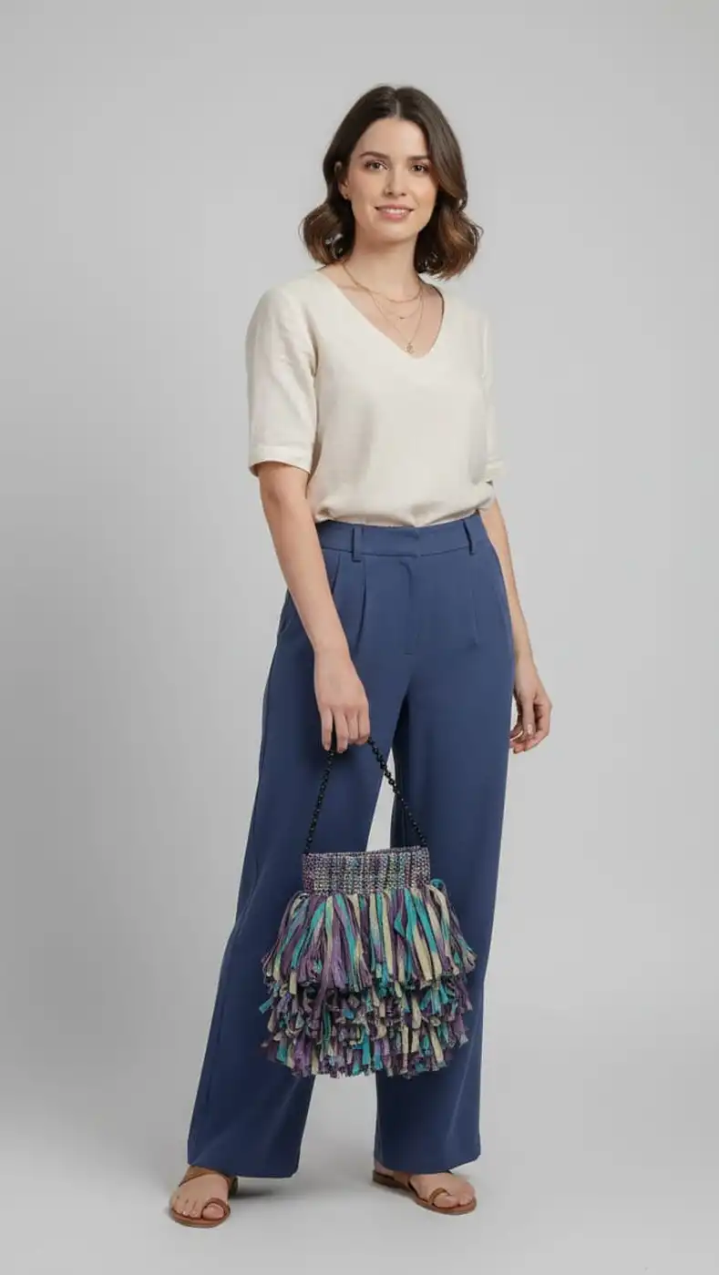 Bolsa Mini Artesanal em Tear Manual | Moça Prendada