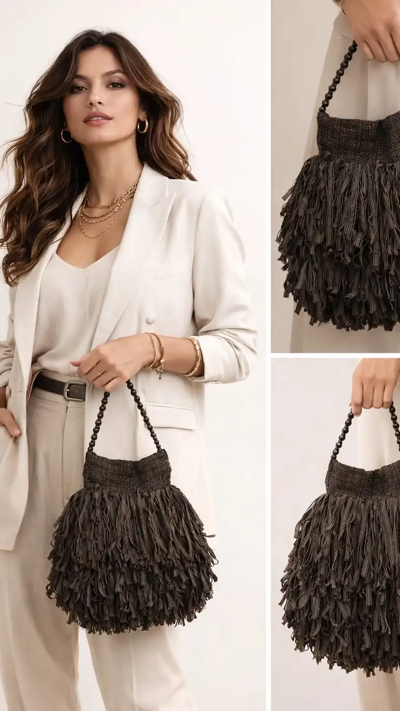 Bolsa Mini Artesanal em Tear Manual | Moça Prendada