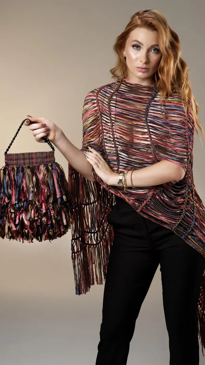 Bolsa Mini Artesanal em Tear Manual | Moça Prendada