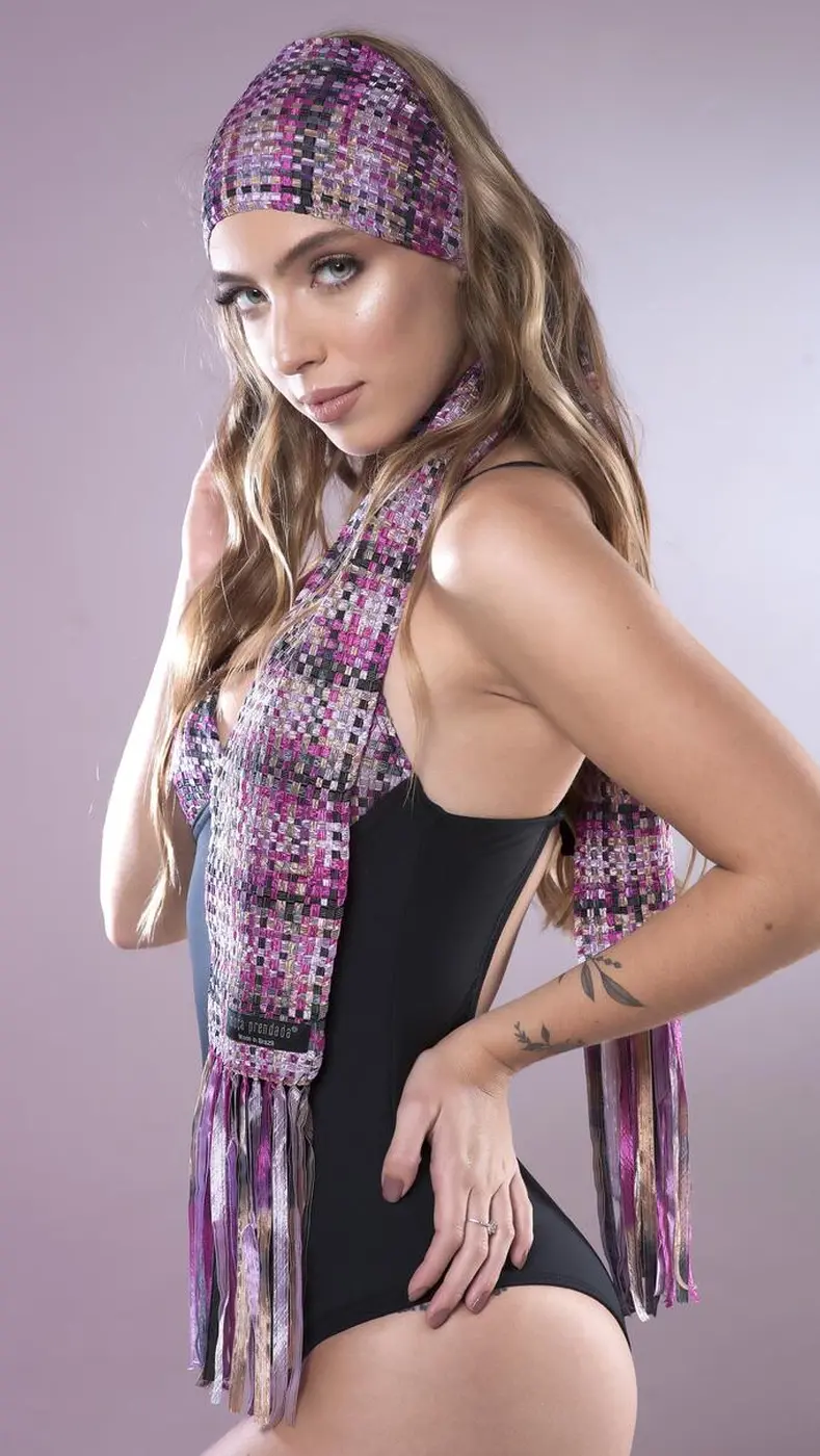 Lenço Liso Artesanal em Tear Manual | Moça Prendada