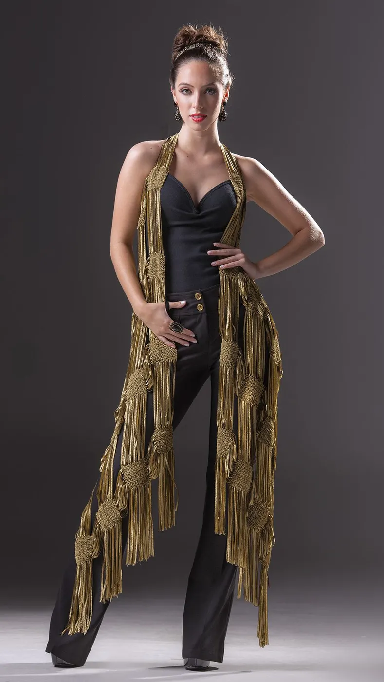 Echarpe Medalhão Artesanal em Tear Manual | Moça Prendada