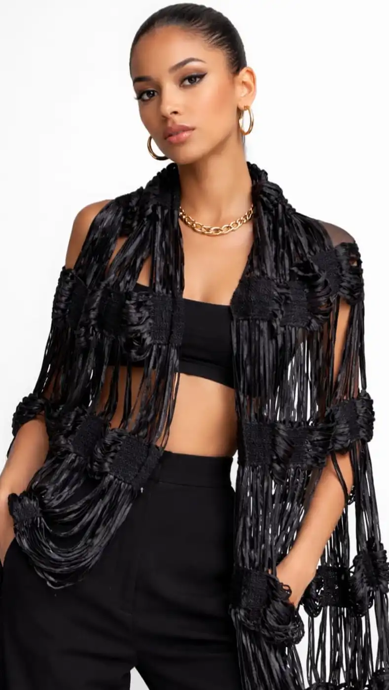 Echarpe Medalhão Artesanal em Tear Manual | Moça Prendada