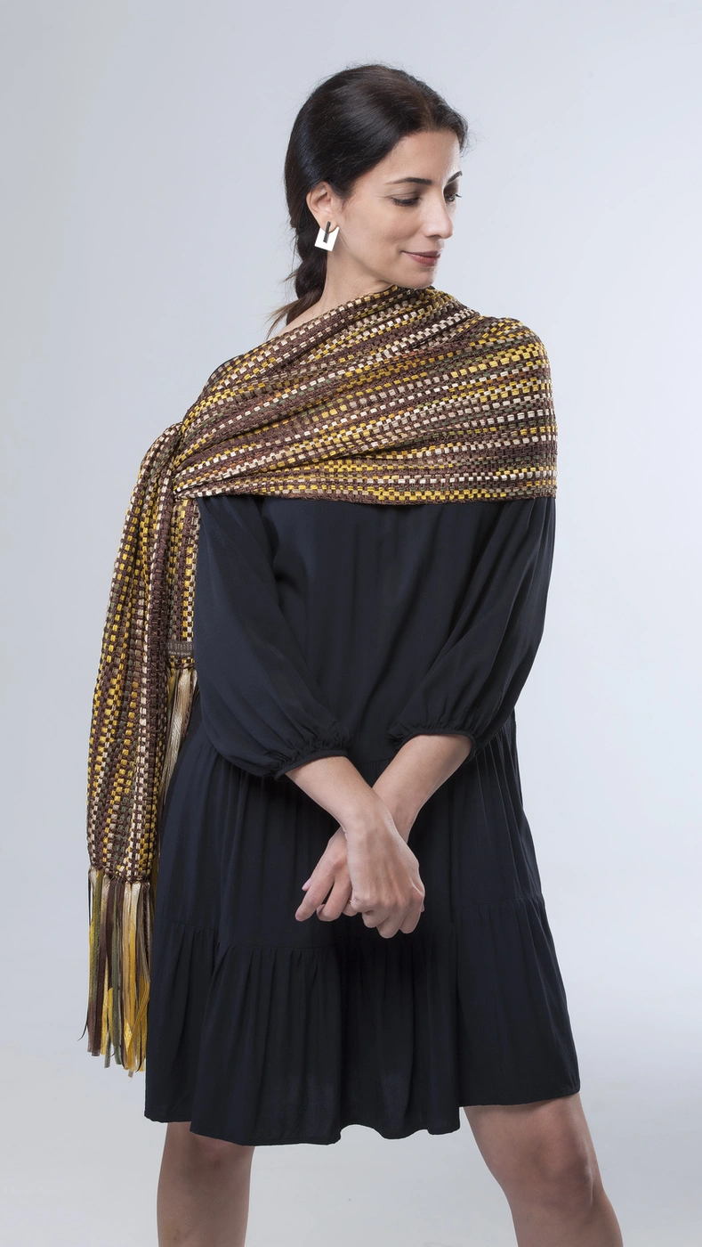 Echarpe Lisa Tricô Artesanal | Moça Prendada