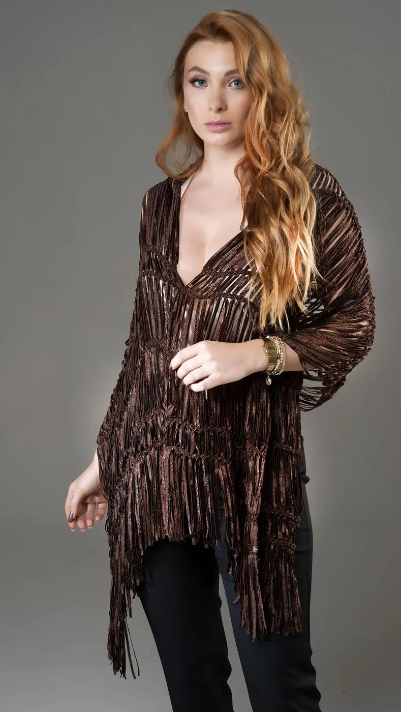 Pelerine Brisa Artesanal em Tear Manual | Moça Prendada