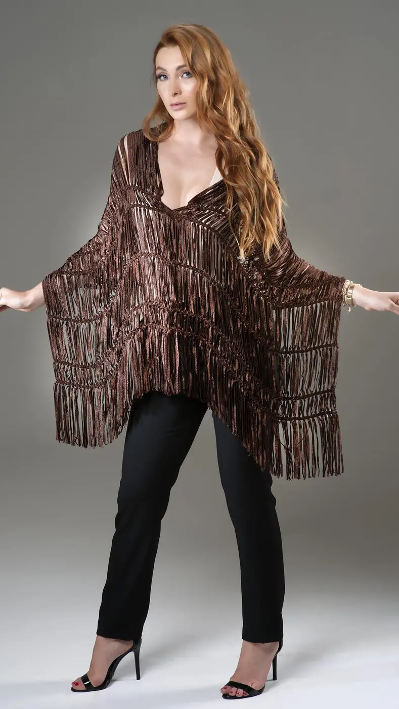 Pelerine Brisa Artesanal em Tear Manual | Moça Prendada