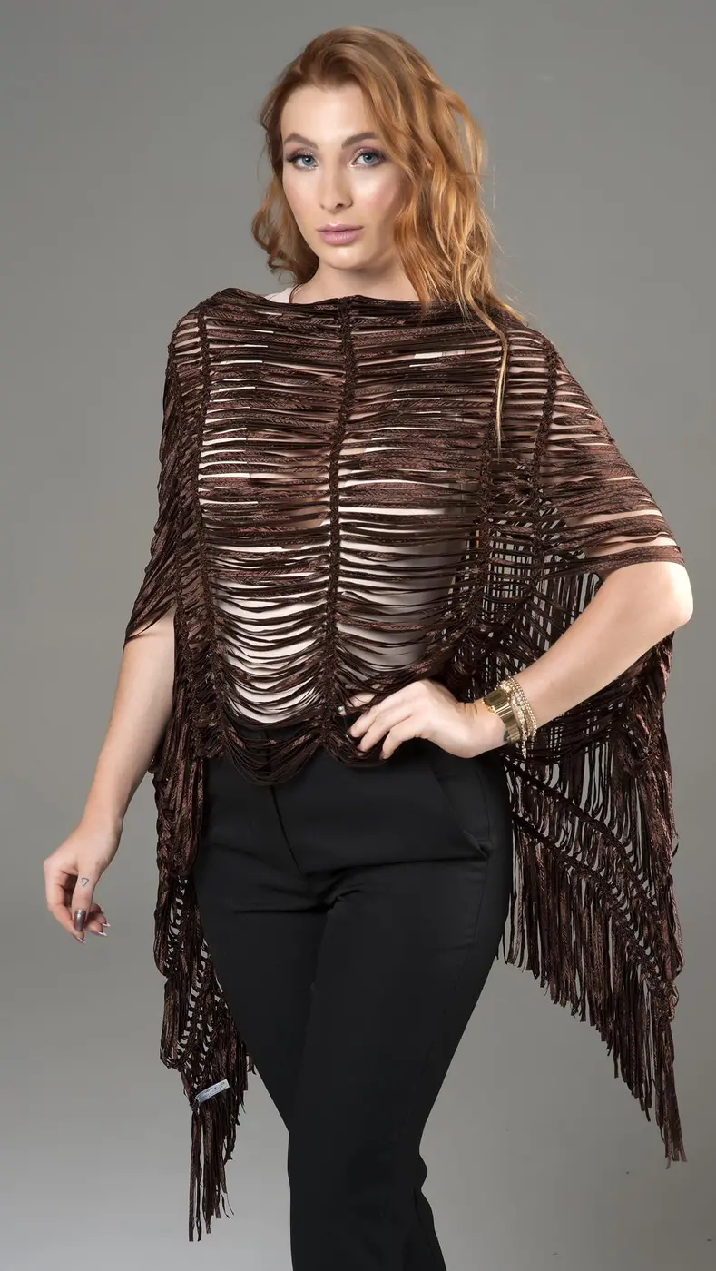 Pelerine Brisa Artesanal em Tear Manual | Moça Prendada