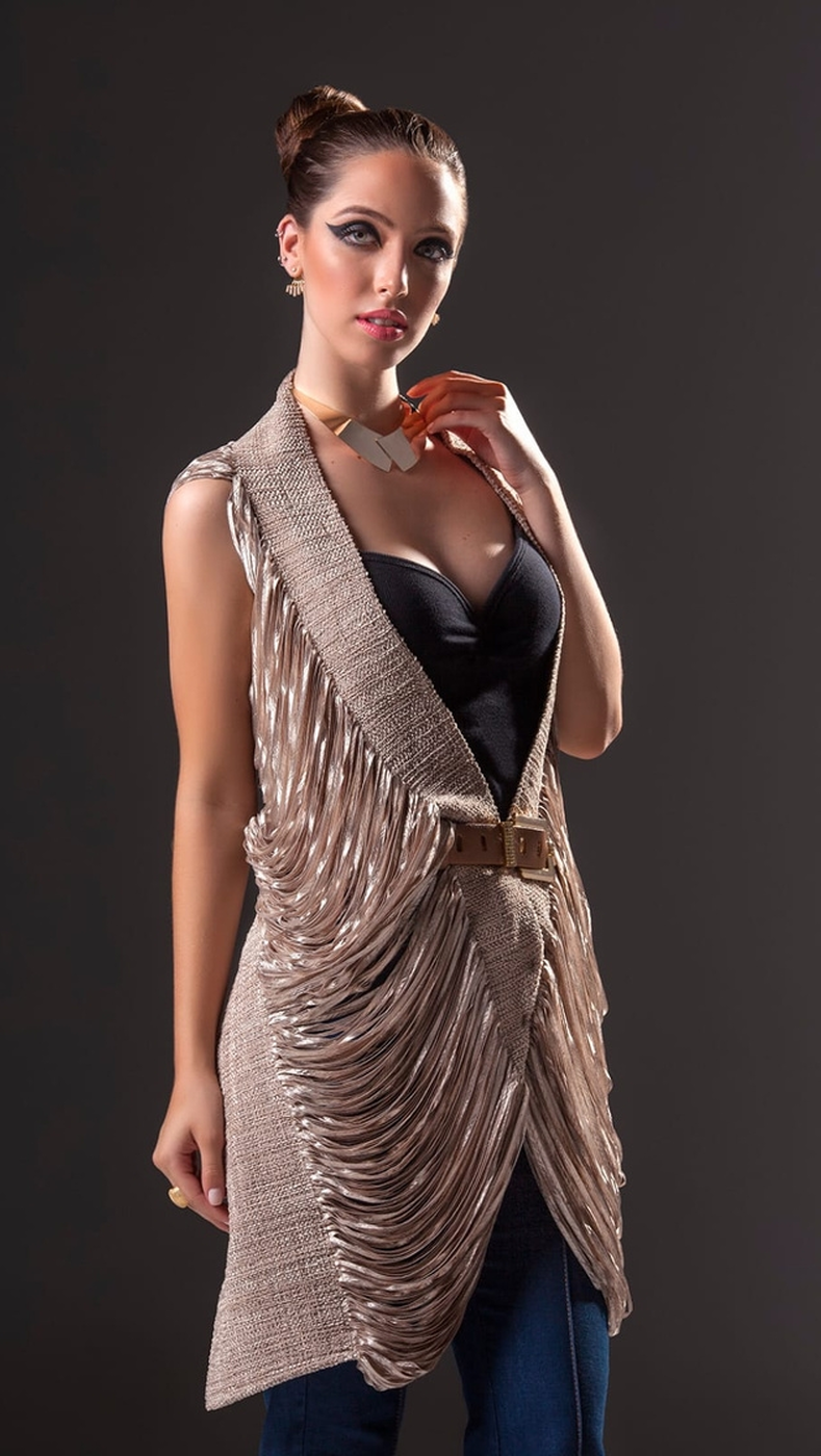 Echarpe Oval Artesanal em Fita Starget | Moça Prendada