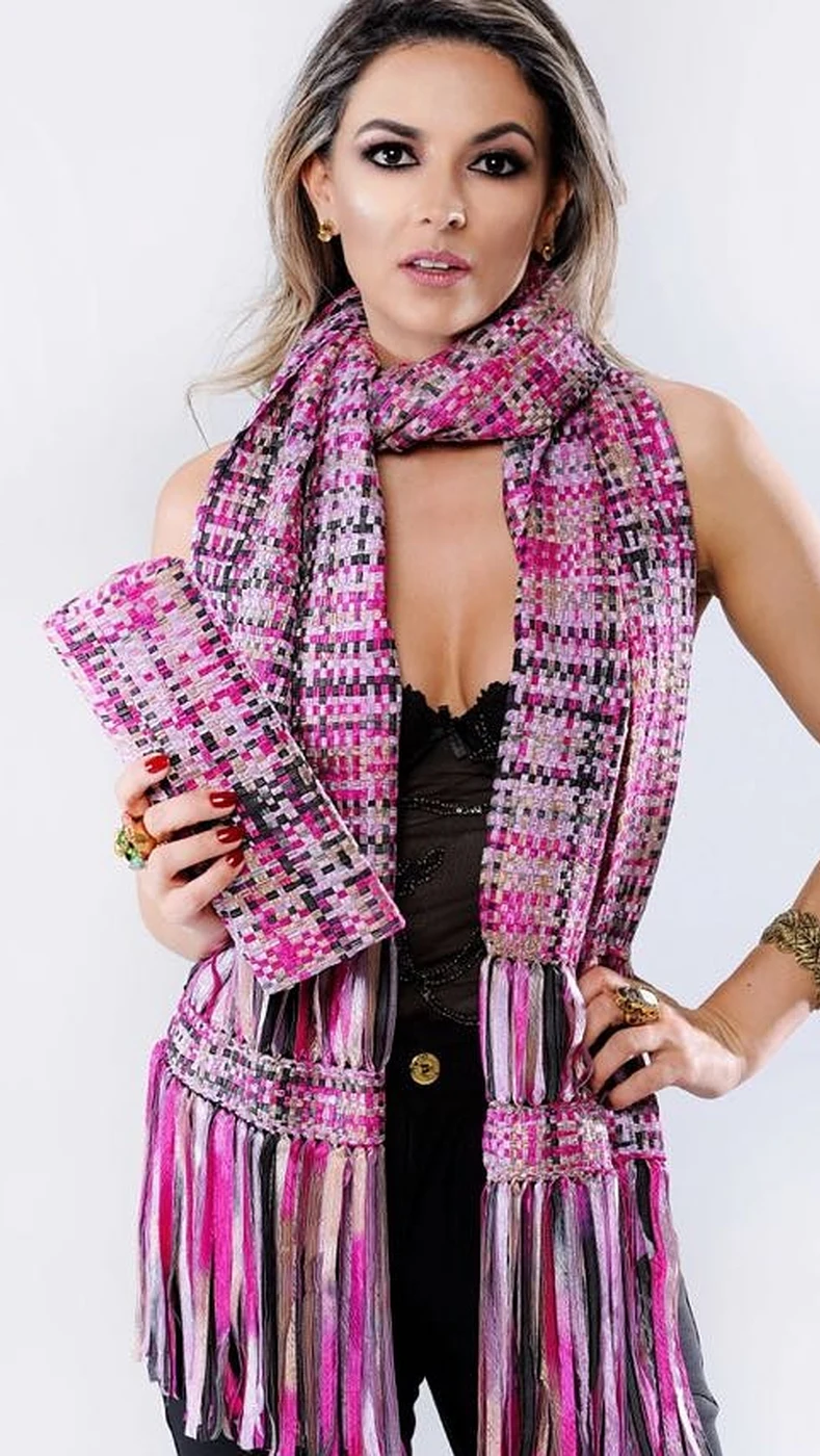 Clutch Lisa Média Artesanal em Fita Trilogy | Moça Prendada