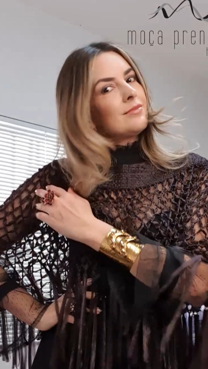 Pelerine Cindy Artesanal em Fita Trilogy | Moça Prendada