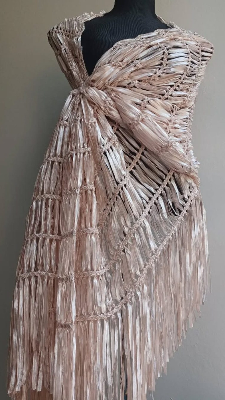 Echarpe AR Artesanal em Fita Starget | Moça Prendada