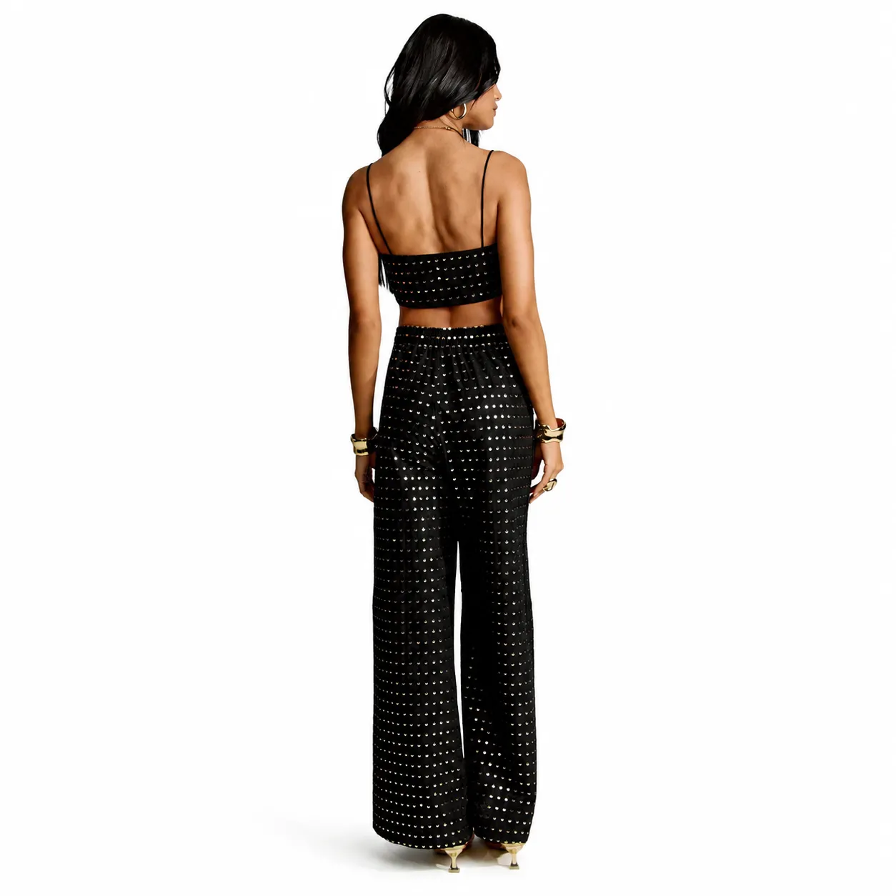 Conjunto Com Kimono Preto Eline