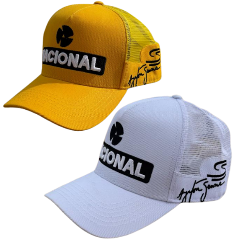 Kit 2 - Boné VC (1 Amarelo e 1 Branco)