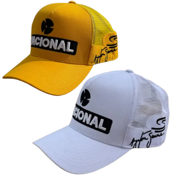 Kit 2 - Boné VC (1 Amarelo e 1 Branco)