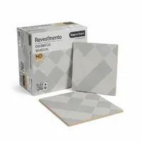 Revestimento Cerâmico Decorado 30x60cm HD Cinza Geométrico – Caixa com 1,8m² - imagem 2