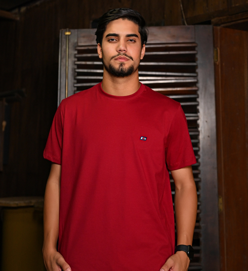 Camiseta Vermelha Silkada ( Linha Basic )