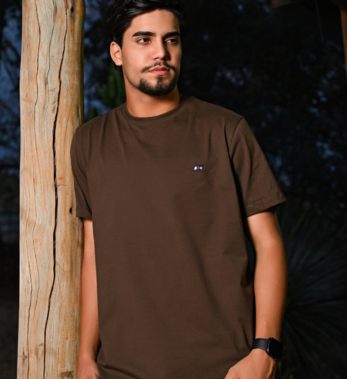 Camiseta Marrom Silkada ( Linha Basic )