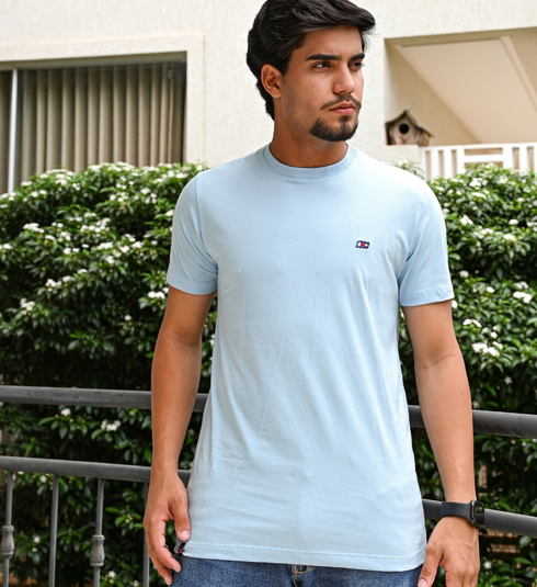 Camiseta Azul Claro Silkada ( Linha Basic )