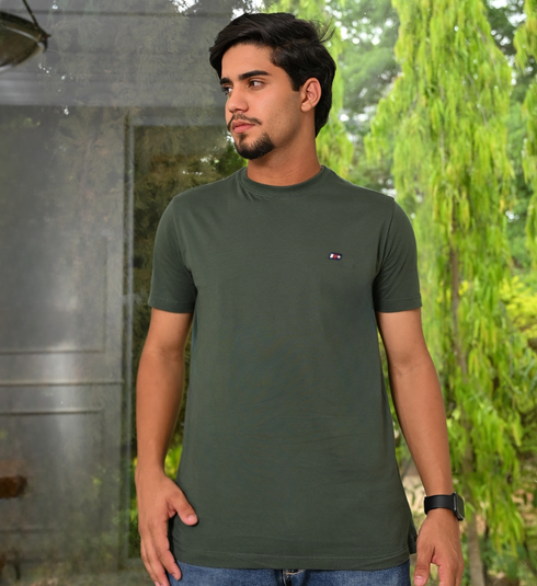 Camiseta Verde Militar Silkada ( Linha Basic )