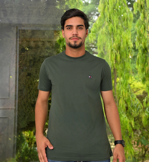 Camiseta Verde Militar Silkada ( Linha Basic )
