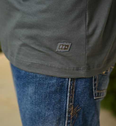 Camiseta Chumbo Bordada (Linha Basic)