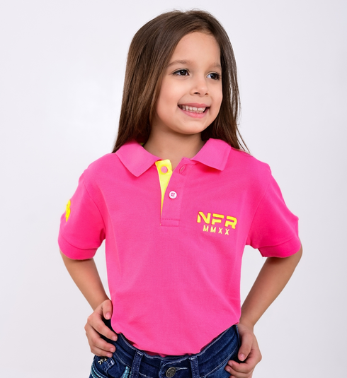 Polo Infantil Rosa NFR