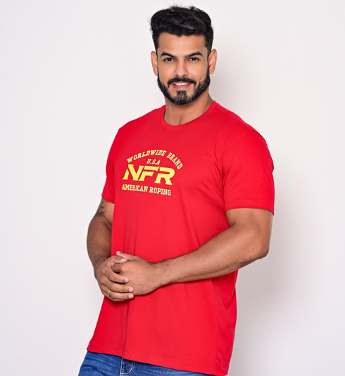 ⚡Camiseta Vermelha Bordada NFR