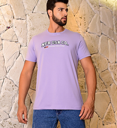 ⚡Camiseta Lilás Bordada NFR
