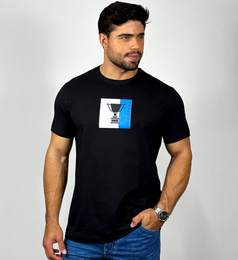 Camiseta Preta Bordada NFR