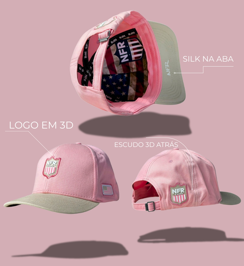 Boné Rosa NFR