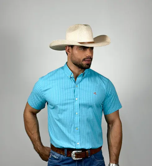 Camisa Xadrez Verde Claro