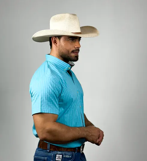 Camisa Xadrez Verde Claro