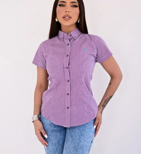 Camiseta Feminina Roxa NFR