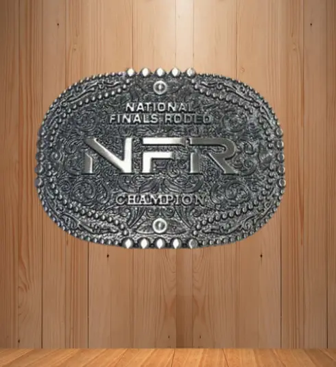 Fivela Prata Envelhecida Country