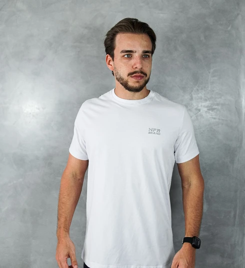 Camiseta Masculina NFR Branca Bordada