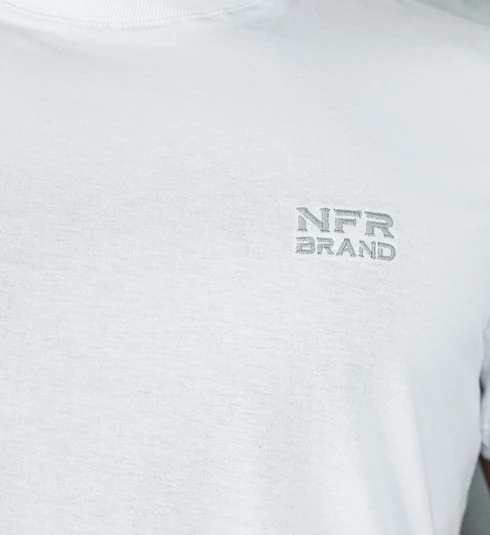 Camiseta Masculina NFR Branca Bordada