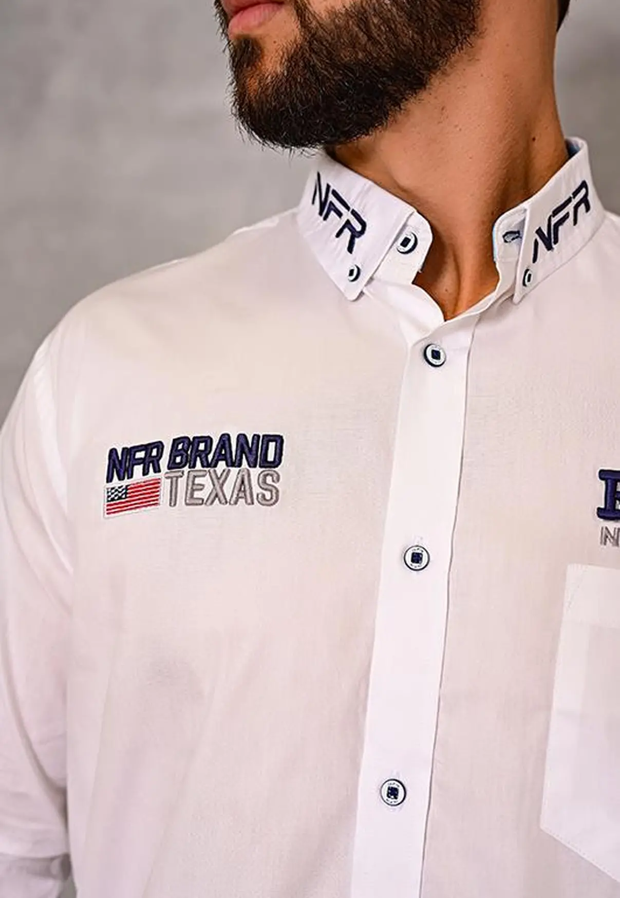 Camisa Branca NFR Brand Texas
