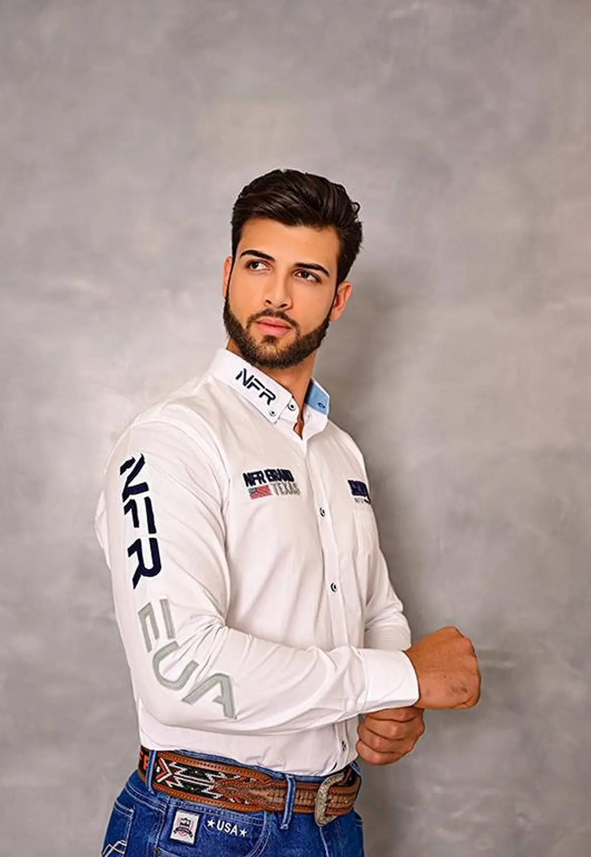 Camisa Branca NFR Brand Texas