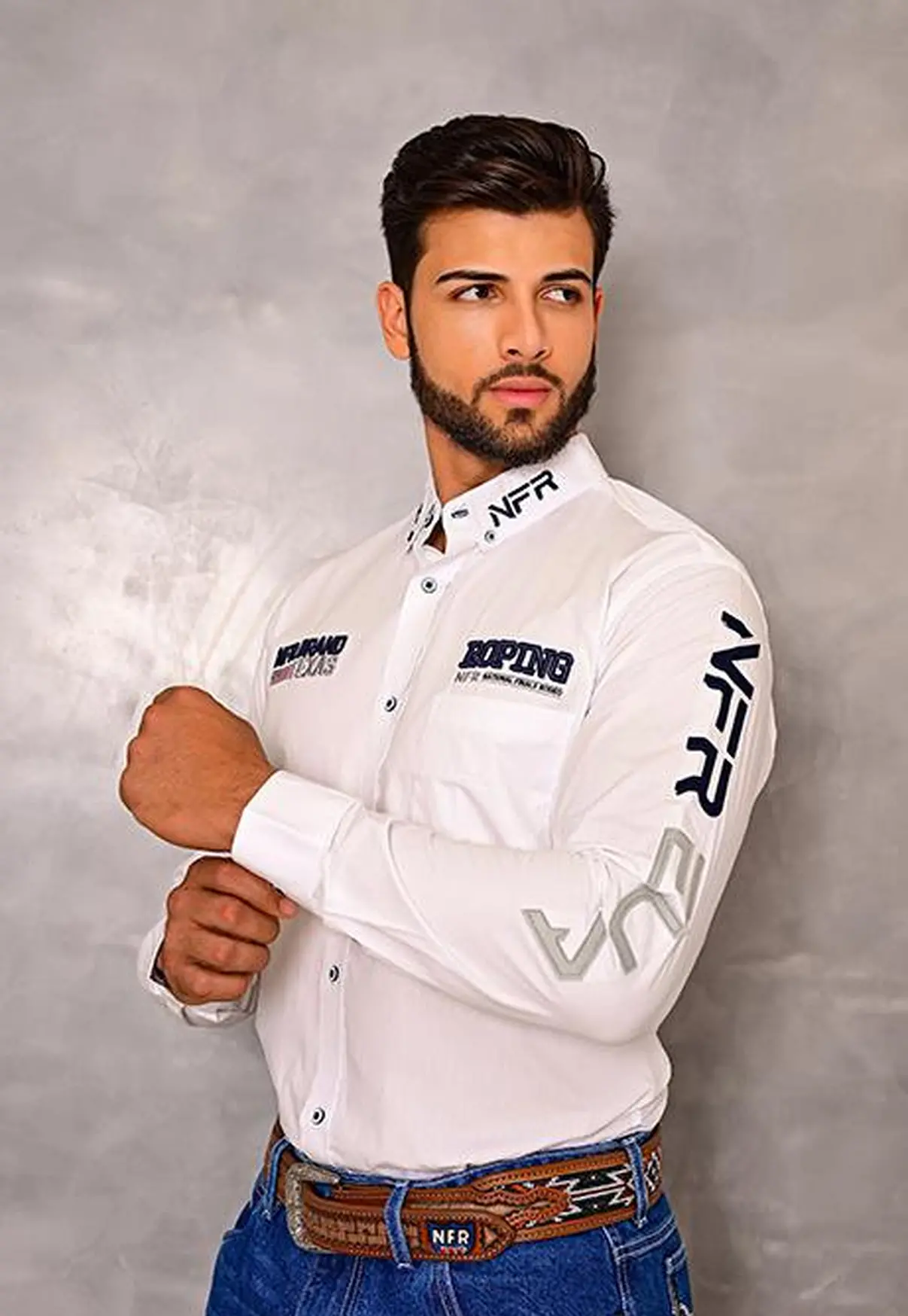 Camisa Branca NFR Brand Texas