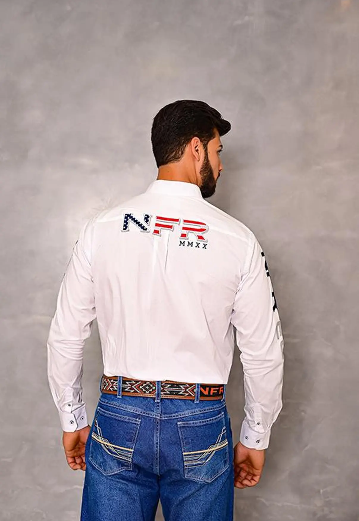 Camisa Branca NFR Brand Texas