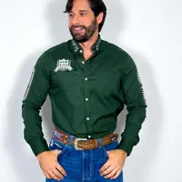 Camisa Bordada NFR Rodeo – Verde - imagem 1