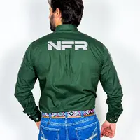 Camisa Bordada NFR Rodeo – Verde - imagem 3