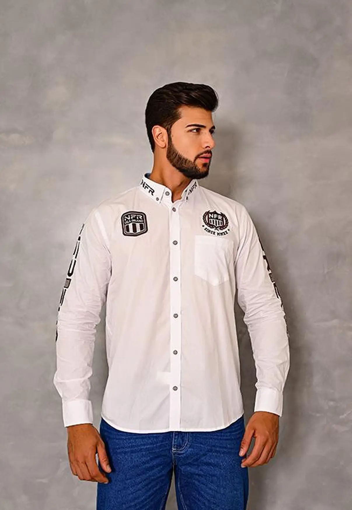 Camisa Masculina NFR Rodeo Classic – Branca