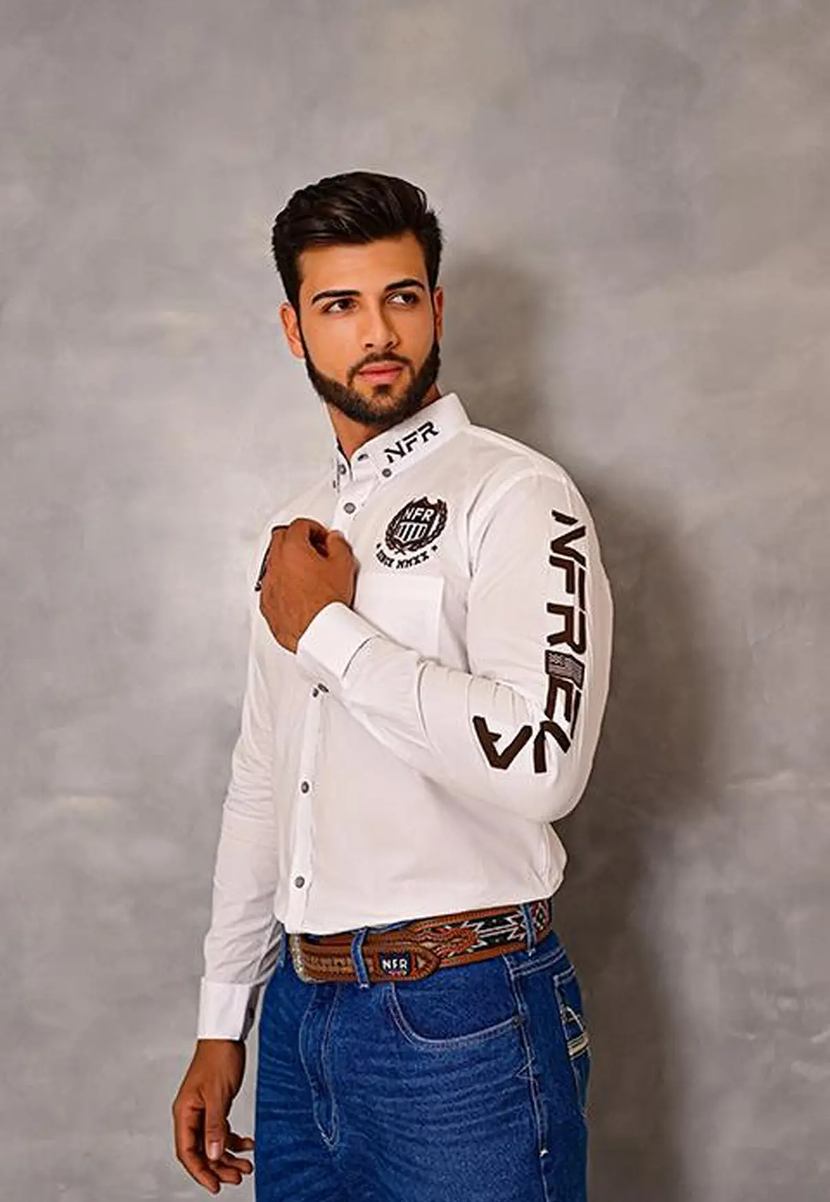 Camisa Masculina NFR Rodeo Classic – Branca