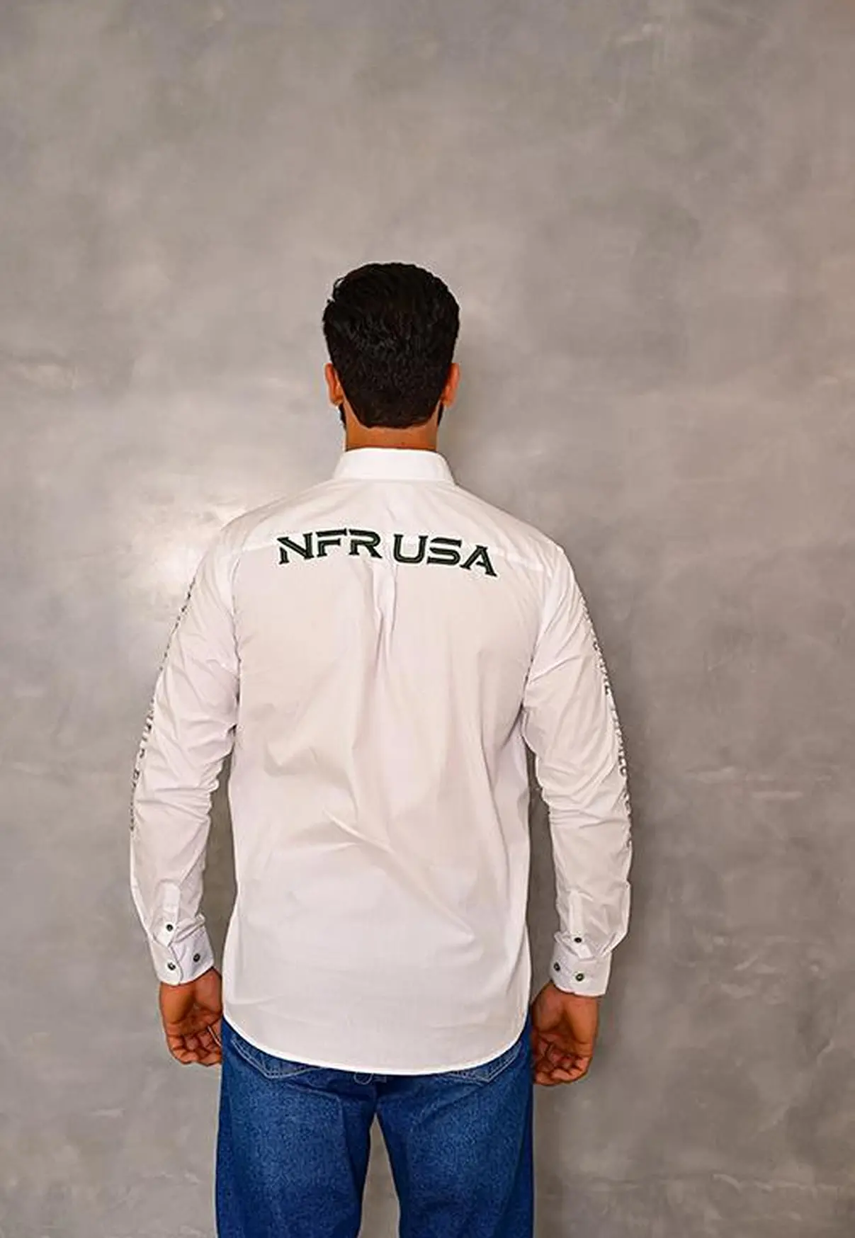 Camisa Masculina NFR USA – Branca