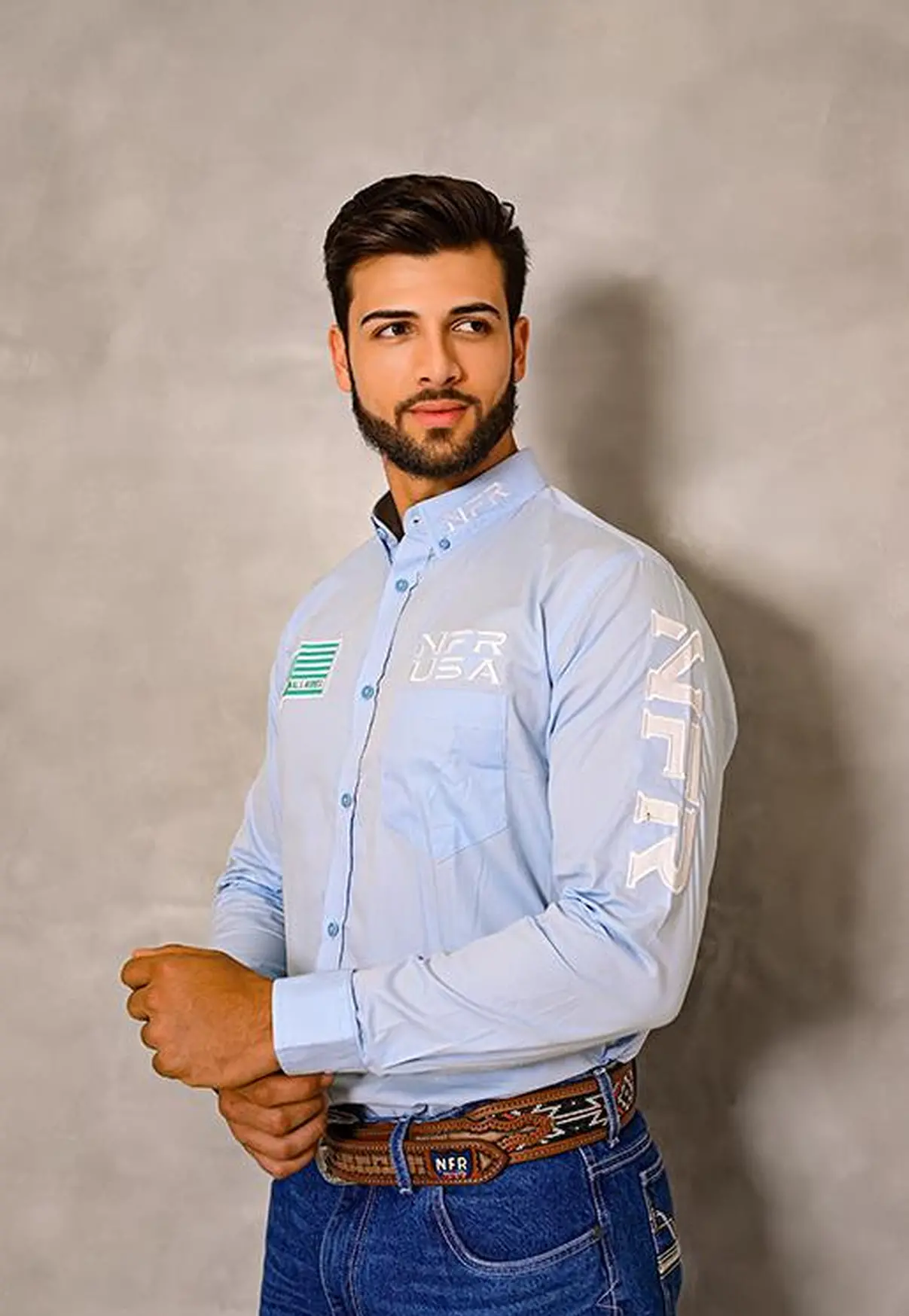 Camisa Masculina NFR USA Bull
