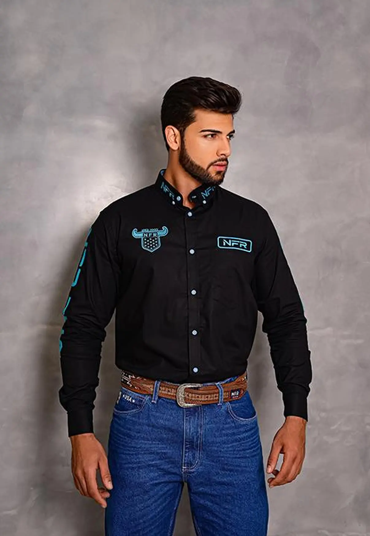 Camisa Masculina NFR Black